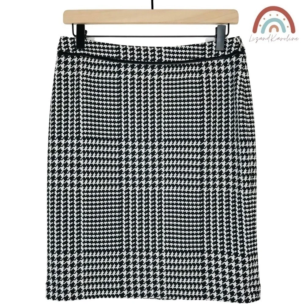 Talbots jacquard houndstooth